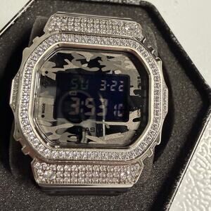 Custom Iced Out Camo Casio G-Shock DW5600SKC-1